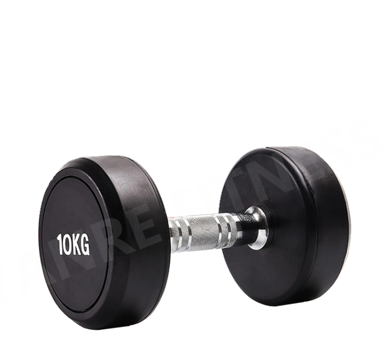 Round Head Rubber Coated Dumbbell Gym Weights Fitness Equipment Accessories Functional Training