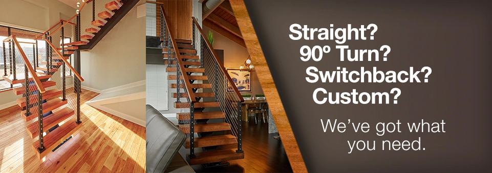 Modern Indoor Solid Wood Straight Floating Staircase Tempereg Glass Railing Stairs Price